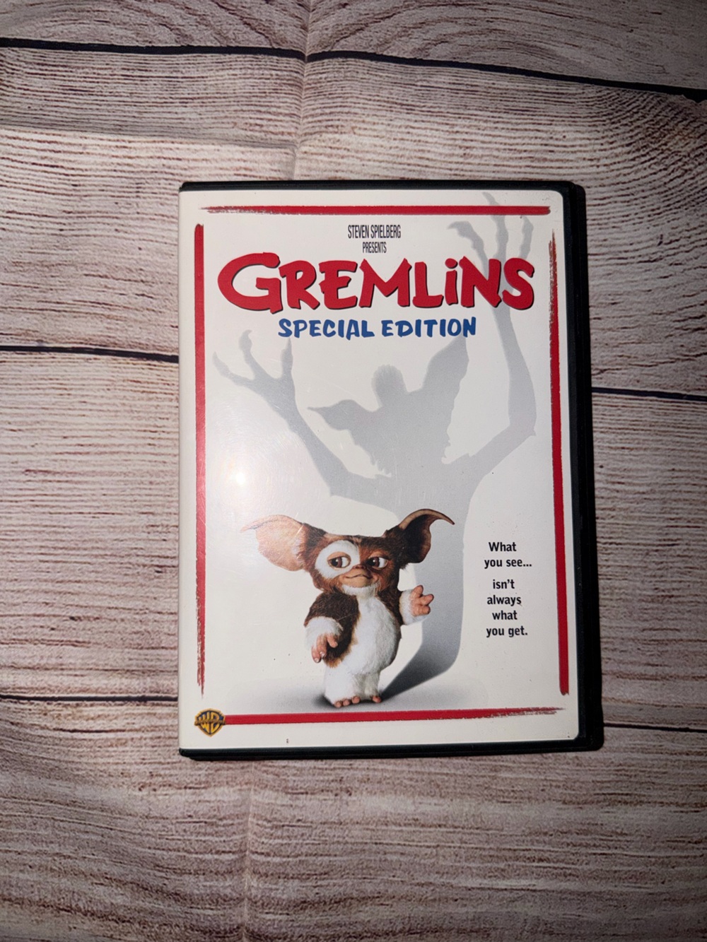 Warner Bros. Gremlins Special Edition DVD — White & Red Cover with Gizmo Art